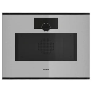 Gaggenau 60cm Minimalistic Series Compact Built-In Combi-Steam Oven With Water Tank Left Hinge - Sterling GS251130 by Gaggenau, a Ovens for sale on Style Sourcebook