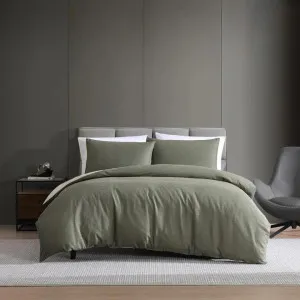 Kenneth Cole Nila Moss Green Quilt Cover Set by null, a Quilt Covers for sale on Style Sourcebook