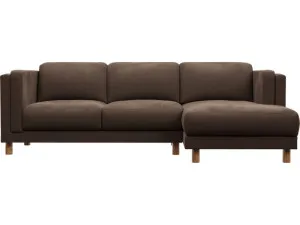Hayes Muse Chocolate Chaise Sofa - 3 Seater by James Lane, a Sofas for sale on Style Sourcebook