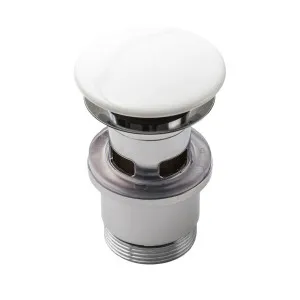 Rogerseller Ceramic Up & Down Waste with Overflow - Gloss White 233503 by Rogerseller, a Traps & Wastes for sale on Style Sourcebook