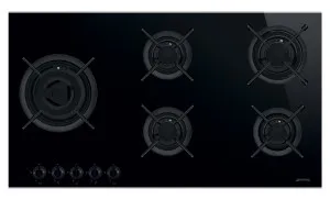 Smeg 90cm Dolce Stil Novo Aesthetic Natural Gas Cooktop PV695LCNXAU by Smeg, a Cooktops for sale on Style Sourcebook