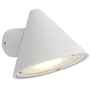 CLA Cuchara Minimalist Cone Weatherproof Outdoor Wall Light White by Compact Lamps Australia, a Wall Lighting for sale on Style Sourcebook