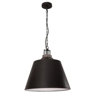 CLA Cloche Sculptural Metal Bell Shaped Pendant with Travertine Accent Black with Grey Travertine by Compact Lamps Australia, a Lighting for sale on Style Sourcebook