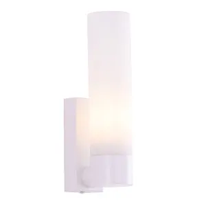 CLA Vara Minimalist Tubular Wall Light with Opal Glass Diffuser White by Compact Lamps Australia, a Wall Lighting for sale on Style Sourcebook