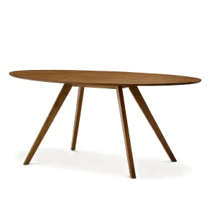 Carol 180cm Oval Dining Table, Brown Oak by L3 Home, a Dining Tables for sale on Style Sourcebook