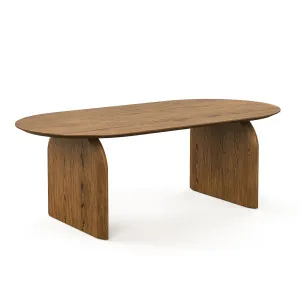 Arco 200cm Oval Dining Table, Brown Oak by L3 Home, a Dining Tables for sale on Style Sourcebook