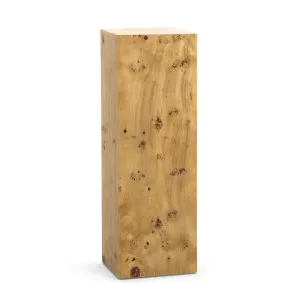 Calix Burl Plinth Tall, Natural by L3 Home, a Side Table for sale on Style Sourcebook