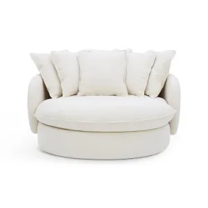 Cocoon Swivel Chair, Florence Natural, by Lounge Lovers by Lounge Lovers, a Chairs for sale on Style Sourcebook