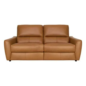 Portland 2 Seater Recliner Sofa in Urbane Leather Light Brown by OZ Design, a Sofas for sale on Style Sourcebook