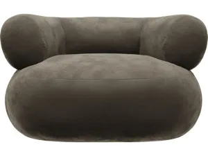 Colette Muse Mink Swivel Armchair by James Lane, a Chairs for sale on Style Sourcebook