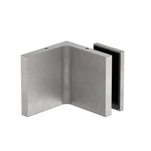Stealth Wall to Glass Bracket with 30mm plate Satin Nickel by Estelle, a Bathroom Fixtures for sale on Style Sourcebook