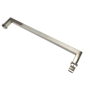 Square Towel Rail 430mm with FEK Door Knob Satin Nickel by Estelle, a Towel Rails for sale on Style Sourcebook