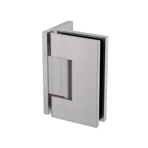 Stealth Wall to Glass 90 Degree Hinge with Offset Plate Satin Nickel by Estelle, a Bathroom Fixtures for sale on Style Sourcebook
