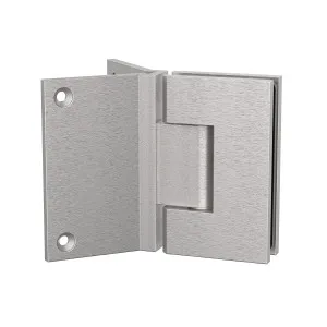 Boston Heavy Duty Hinge with Corner Type Mounting Plate - Satin Nickel by Estelle, a Bathroom Fixtures for sale on Style Sourcebook