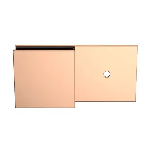 Boston Wall to Glass 180 degree Inline Bracket Polished Rose Gold by Estelle, a Bathroom Fixtures for sale on Style Sourcebook