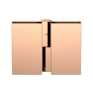 Boston Heavy Duty Glass to Glass Right Hand Bifold Hinge Polished Rose Gold by Estelle, a Bathroom Fixtures for sale on Style Sourcebook