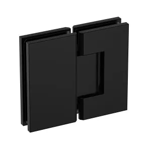 Extra Heavy Duty Large Glass to Glass 180 Degree Inline Hinge -Matte Black by Estelle, a Bathroom Fixtures for sale on Style Sourcebook