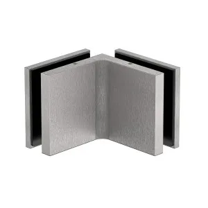 Stealth Glass to Glass Bracket with Cover Plate - Satin Nickel by Estelle, a Bathroom Fixtures for sale on Style Sourcebook