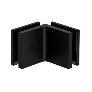 Stealth Glass to Glass Bracket with Cover Plate - Matte Black by Estelle, a Bathroom Fixtures for sale on Style Sourcebook