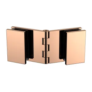 Adjustable Angle Glass to Glass Bracket with 30mm Cover Plate - Polished Rose Gold by Estelle, a Bathroom Fixtures for sale on Style Sourcebook