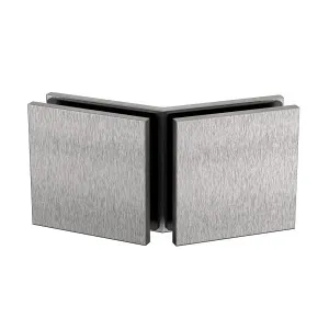 Boston Glass to Glass 135 Degree Bracket Satin Nickel by Estelle, a Bathroom Fixtures for sale on Style Sourcebook