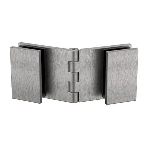 Adjustable Angle Glass to Glass Bracket with 30mm Cover Plate - Satin Nickel by Estelle, a Bathroom Fixtures for sale on Style Sourcebook