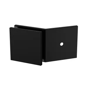 Boston 135 Degree Wall to Glass Bracket Matte Black by Estelle, a Bathroom Fixtures for sale on Style Sourcebook
