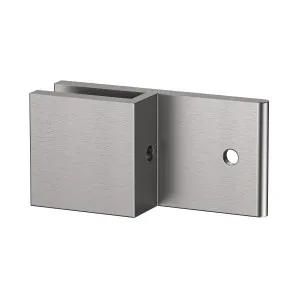 Boston Wall to 12mm Glass 180 Degree Clamp with Leg Satin Nickel by Estelle, a Bathroom Fixtures for sale on Style Sourcebook