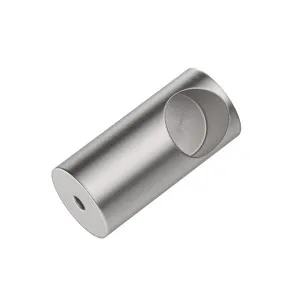 Round DIY Glass to Rail Fitting Satin Nickel by Estelle, a Door Hardware for sale on Style Sourcebook