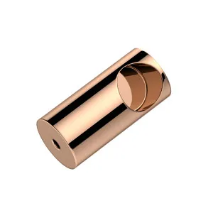 Round DIY Glass to Rail Fitting Polished Rose Gold by Estelle, a Door Hardware for sale on Style Sourcebook