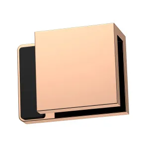 Boston Right Hand Glass to Glass 180 Degree Doorstop Polished Rose Gold by Estelle, a Bathroom Fixtures for sale on Style Sourcebook