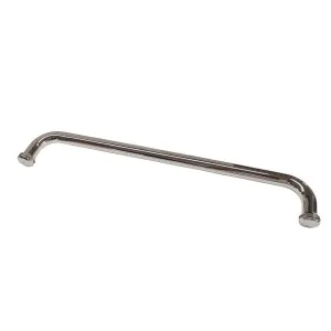 Round Towel Rail with KA5 Buttons Matte Black by Estelle, a Towel Rails for sale on Style Sourcebook