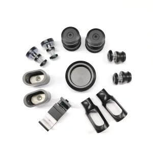 Bellé Wall to Glass Corner Frameless Shower Sliding System Left Hand Fixed - Matte Black by Estelle, a Shower Screens & Enclosures for sale on Style Sourcebook