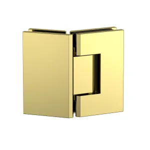 Boston Glass to Glass 135 Degree Hinge Polished Gold by Estelle, a Bathroom Fixtures for sale on Style Sourcebook