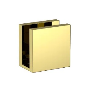 Boston Wall to Glass 90 Degree 12mm Clamp Polished Gold by Estelle, a Bathroom Fixtures for sale on Style Sourcebook