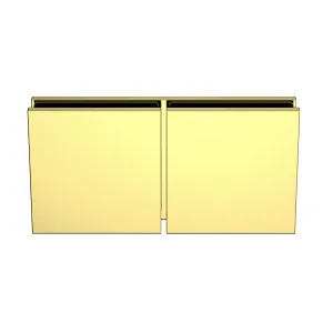 Boston Glass to Glass 180 Degree Bracket Polished Gold by Estelle, a Bathroom Fixtures for sale on Style Sourcebook