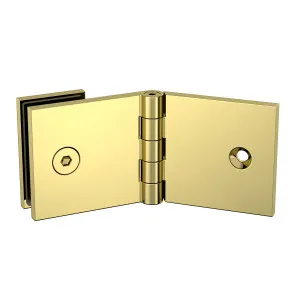 Adjustable Angle Wall to Glass Brackets with 30mm Cover plate - Polished Gold by Estelle, a Bathroom Fixtures for sale on Style Sourcebook