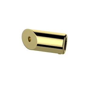 Round 135 degree Wall to Rail Fitting Polished Gold by Estelle, a Door Hardware for sale on Style Sourcebook