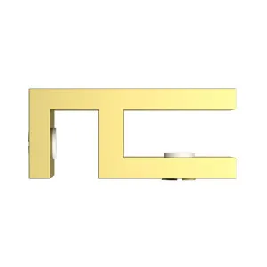 Boston Glass to Glass 90 Degree Clamp Polished Gold by Estelle, a Bathroom Fixtures for sale on Style Sourcebook
