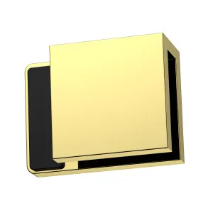 Boston Right Hand Glass to Glass 180 Degree Doorstop Polished Gold by Estelle, a Bathroom Fixtures for sale on Style Sourcebook