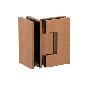 Boston Heavy Duty Glass to Glass 90 Degree Hinge Brushed Rose Gold by Estelle, a Bathroom Fixtures for sale on Style Sourcebook