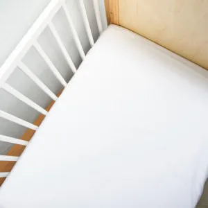 Vintage Cot Fitted Sheet - Softwash Cotton, Cot, Forest Green Melange - Canningvale by Canningvale, a Sheets for sale on Style Sourcebook