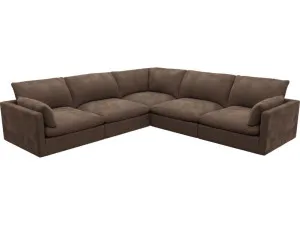 Willow Muse Chocolate Corner Sofa - 5 Seater by James Lane, a Sofas for sale on Style Sourcebook
