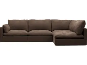Willow Muse Chocolate Modular Sofa - 4 Seater RAF Terminal by James Lane, a Sofas for sale on Style Sourcebook