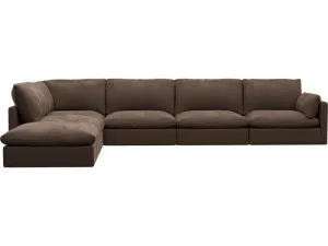 Willow Muse Chocolate Modular Sofa - 6 Seater LAF Terminal by James Lane, a Sofas for sale on Style Sourcebook