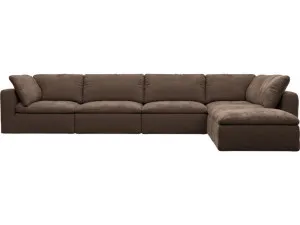 Cloud Deep Muse Chocolate Modular Sofa - 6 Piece by James Lane, a Sofas for sale on Style Sourcebook