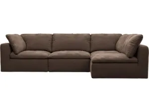 Cloud Deep Muse Chocolate Modular Sofa - 4 Piece by James Lane, a Sofas for sale on Style Sourcebook