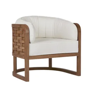 Weave Teak Armchair -Outdoor by Florabelle Living, a Chairs for sale on Style Sourcebook