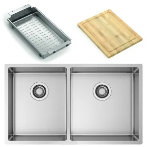 Artinox Radius 2V90 Sink with Accessory Pack ARTRAD2V90PK by Artinox, a Kitchen Sinks for sale on Style Sourcebook