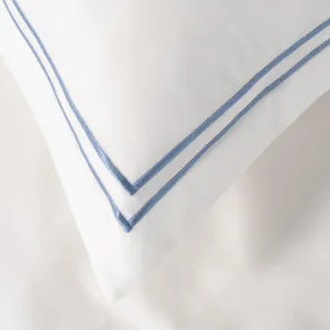 Palazzo Royale Embroidered Quilt Cover Set - 1000 Thread Count, King, Blue - Canningvale by Canningvale_Palazzo, a Sheets for sale on Style Sourcebook